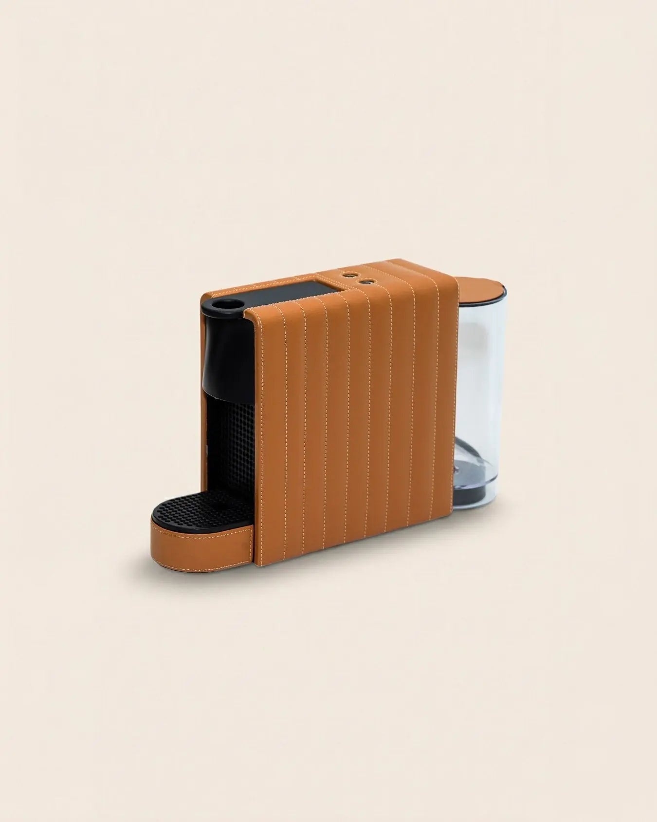 Nespresso Machine - Premium Essenza Mini Wrapped in Vegan Leather