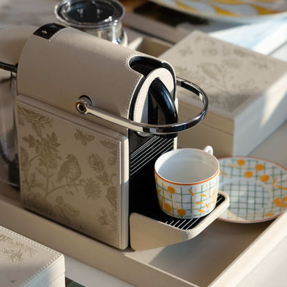 Coffee Machine Nespresso Pixie | Embossed White Bird