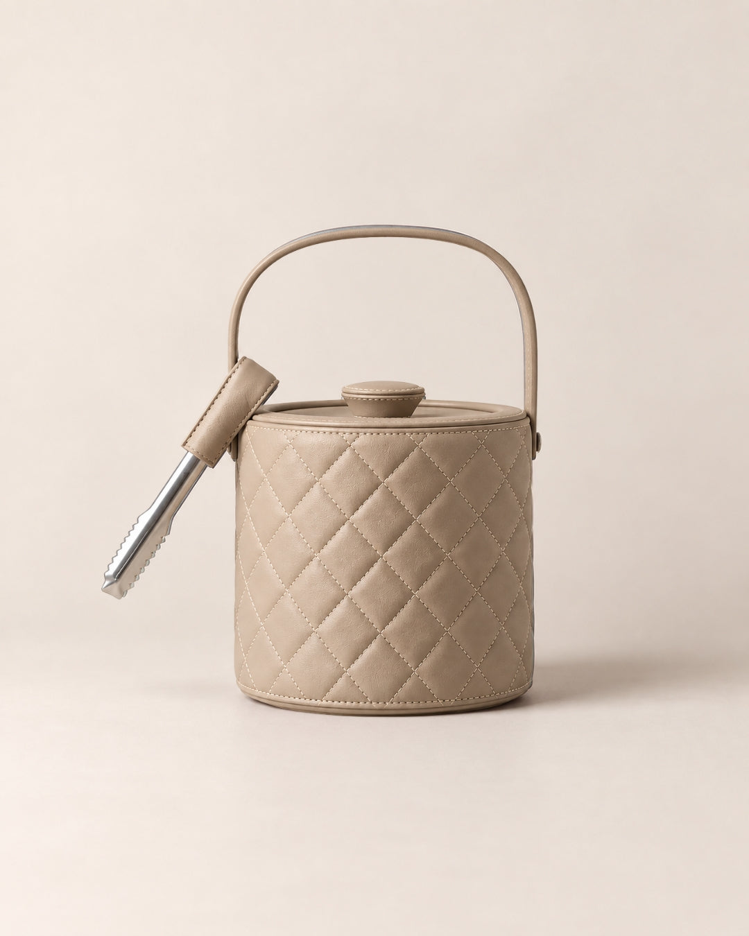 leather wrapped ​Luxe Ice Bucket - The Good Guy