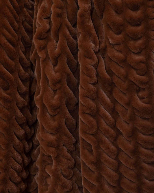 Ultra soft cozy Throw Blanket in Chocolate Brown 