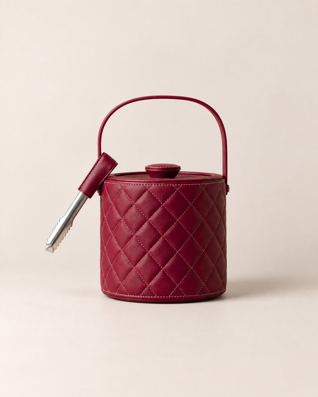 leather wrapped ​Luxe Ice Bucket - The Good Guy