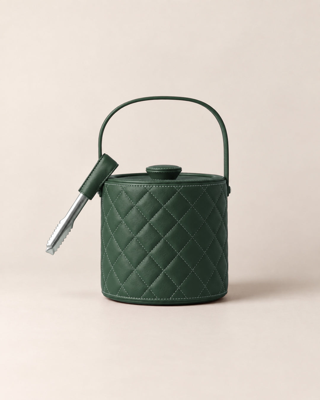 leather wrapped ​Luxe Ice Bucket - The Good Guy
