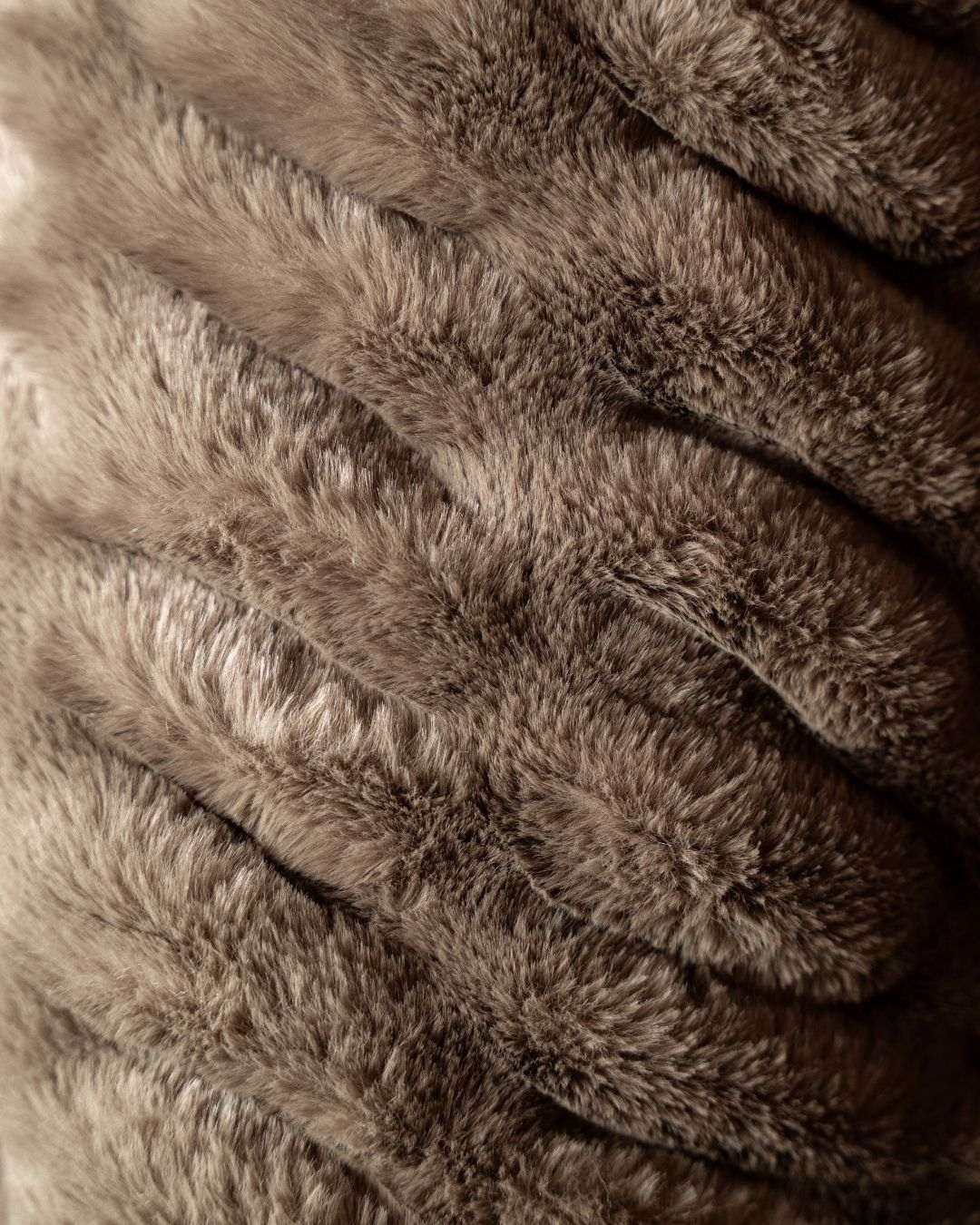 Fluff - Deep Taupe Throw Blanket