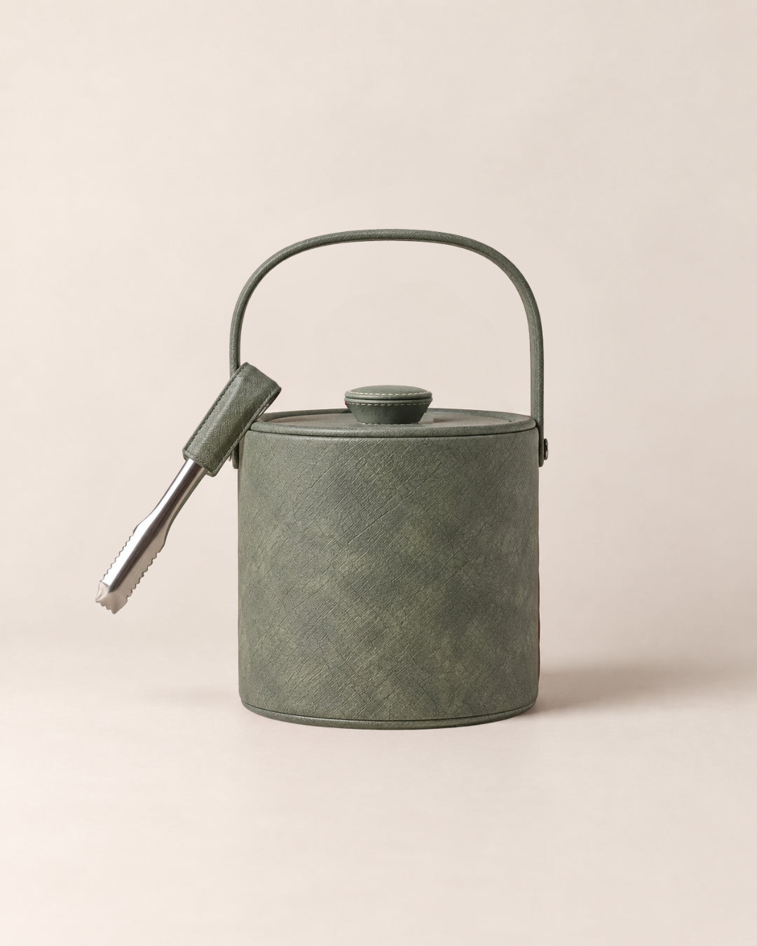 leather wrapped ​Luxe Ice Bucket - The Good Guy