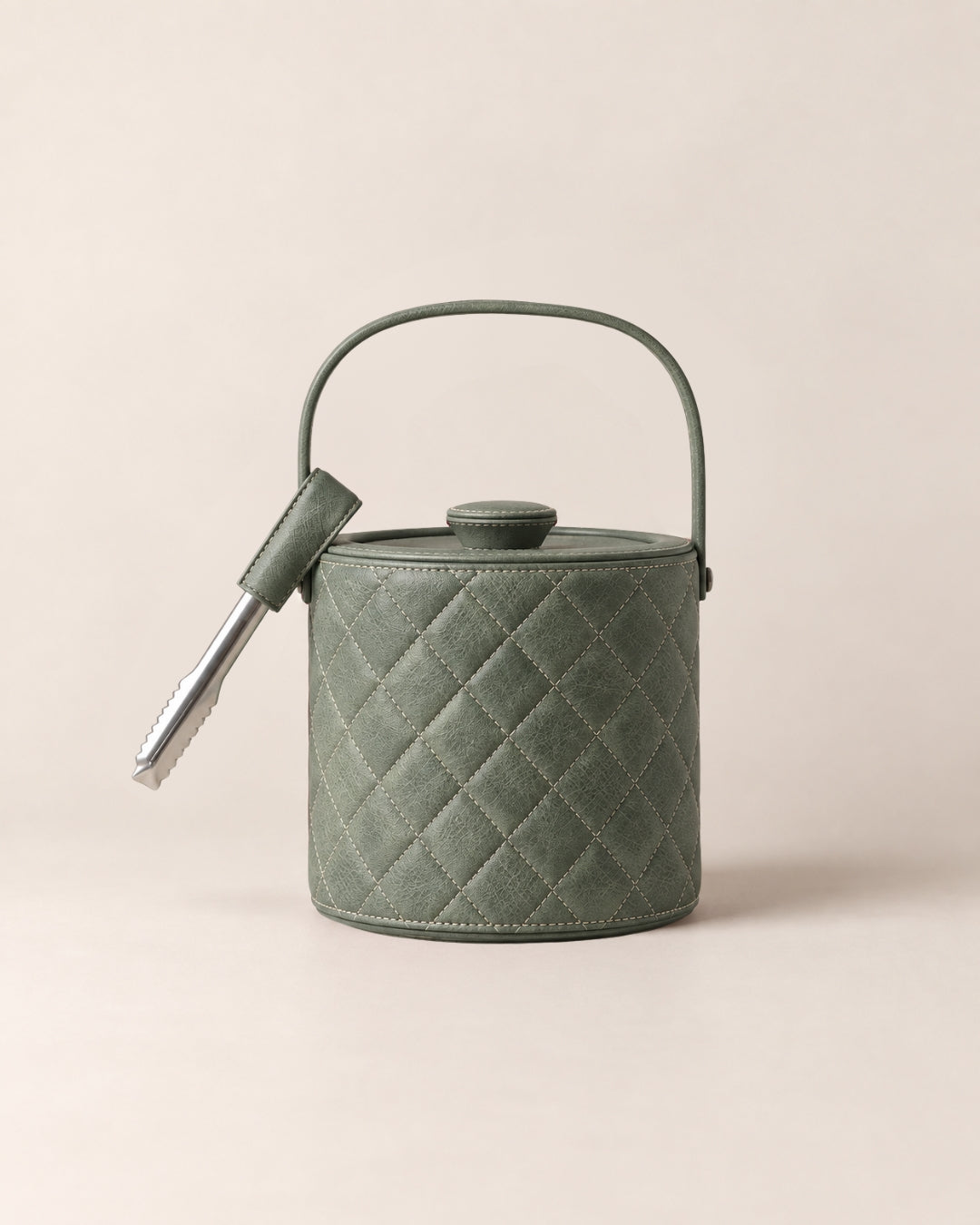 leather wrapped ​Luxe Ice Bucket - The Good Guy