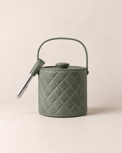 leather wrapped ​Luxe Ice Bucket - The Good Guy