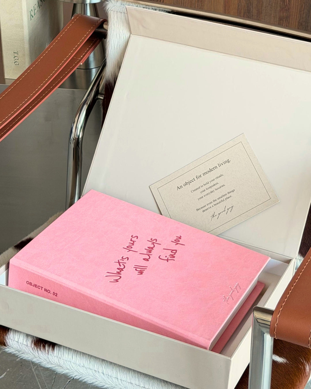 Artistic Typographic Pink Jewelry Box Packaging - ready to gift