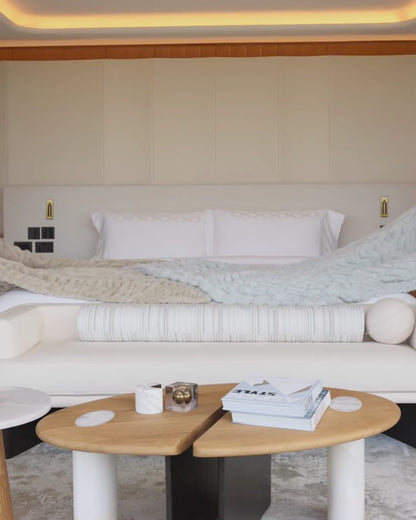 Fluff - Pearl Dust Throw Blanket